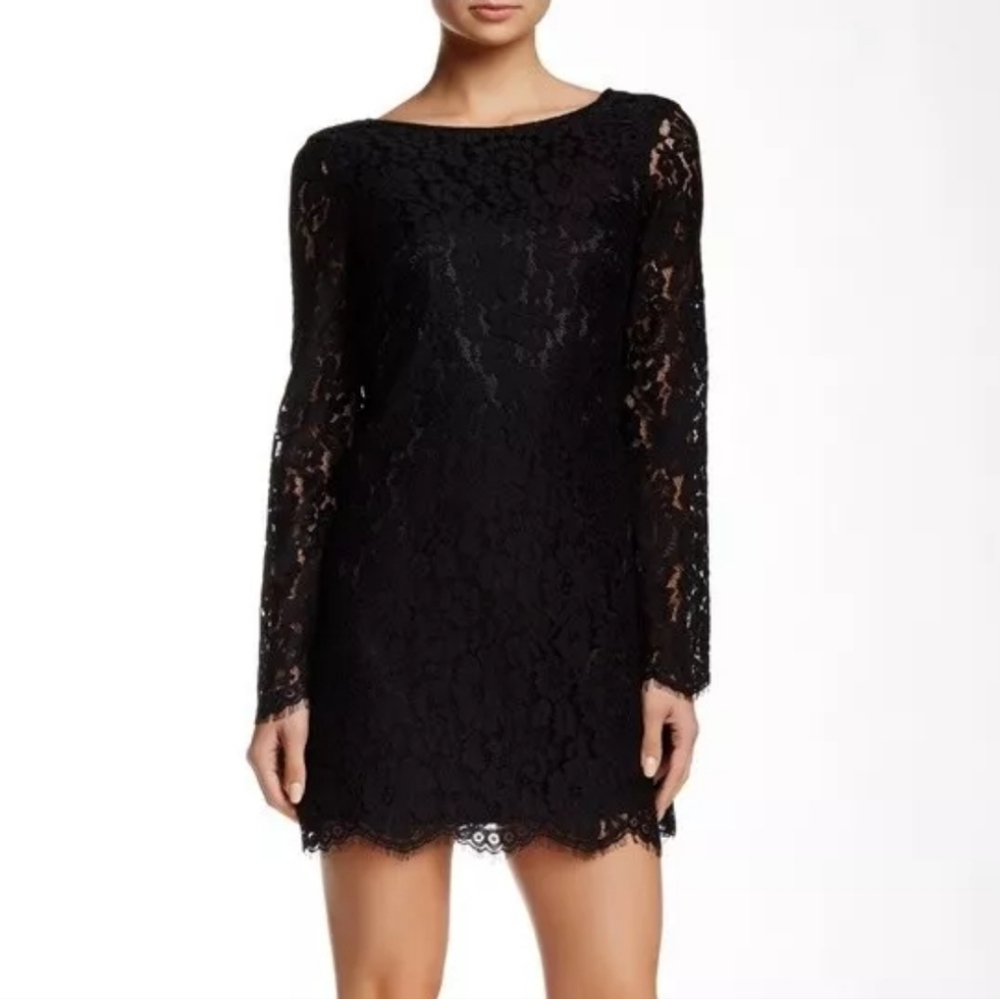 Alexia Admor | V-Back Black Lace LBD | Dress size XS